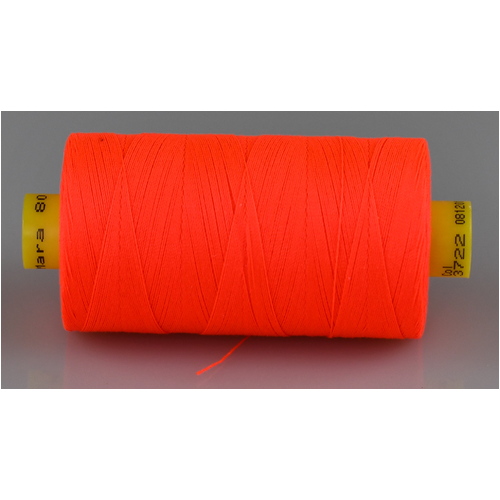 Mara M120 BRIGHT ORANGE Polyester Thread x 1000mt Colour No.3722