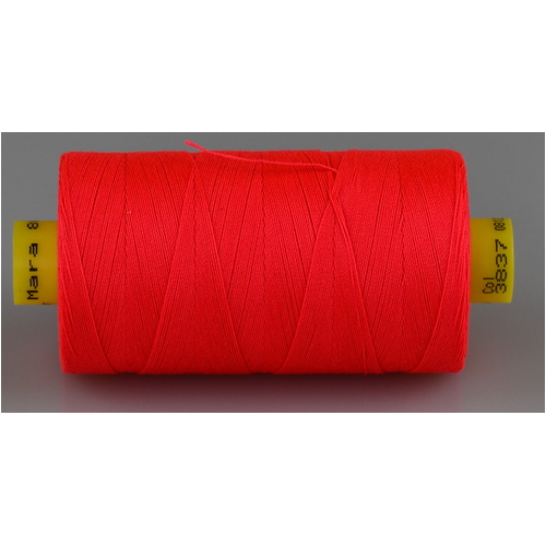 Mara M120 FLURO PINK Polyester Thread x 1000mt Colour No.3837
