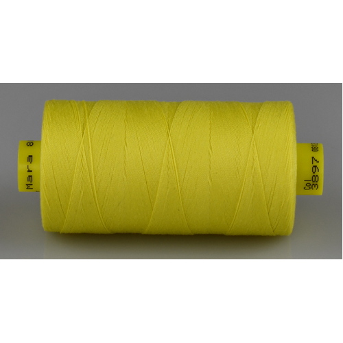 Mara M120 LIGHT YELLOW Polyester Thread x 1000mt  Colour No.3897