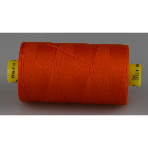 Mara M120 ORANGE Polyester Thread x 1000mt Colour No.351