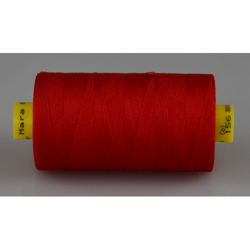 Mara M120 RED Polyester Thread x 1000mt Colour No.156
