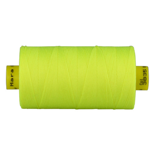 Mara 30 Fluro Yellow Polyester Sewing Thread Tex 100 x 300mt Colour 3835