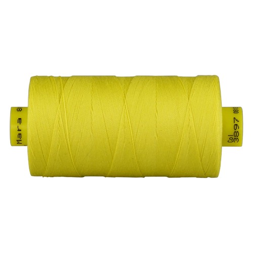 Mara 30 Light Yellow Polyester Sewing Thread Tex 100 x 300mt Colour 3897