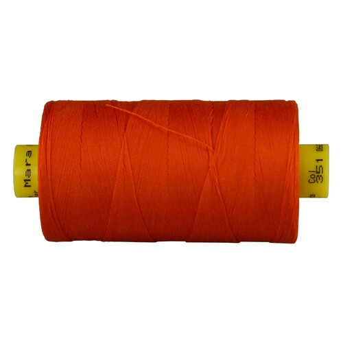 Mara 30 Orange Polyester Sewing Thread Tex 100 x 300mt Colour 351