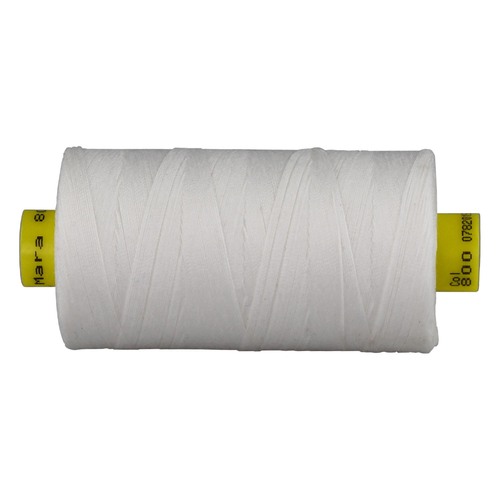 Mara 30 White Polyester Sewing Thread Tex 100 x 300mt Colour 800