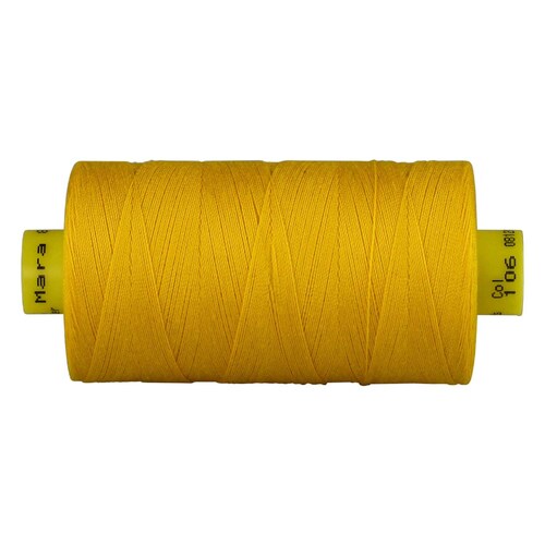 Mara 30 Yellow Polyester Sewing Thread Tex 100 x 300mt Colour 106