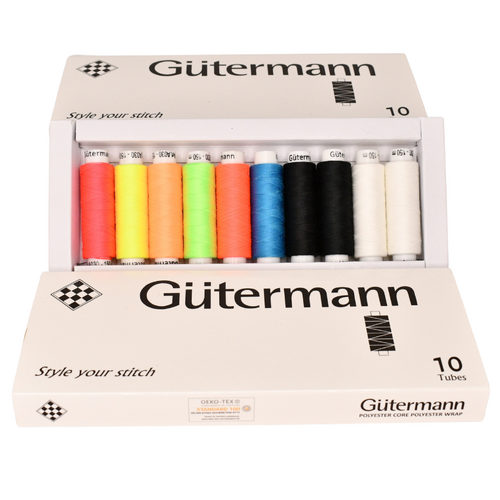 Polyester Corespun Thread M80 Pack 4 - Bright Colours