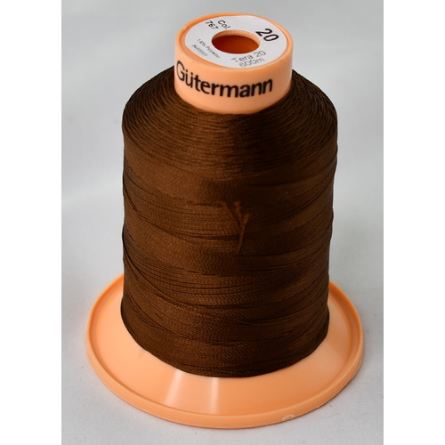 Tera 20 Brown Inner Bonded Polyester Sewing Thread x 600mt Colour 767