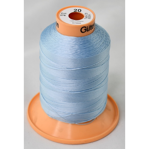 Tera 20 Light Blue Polyester Sewing Thread x 600mt Colour 276
