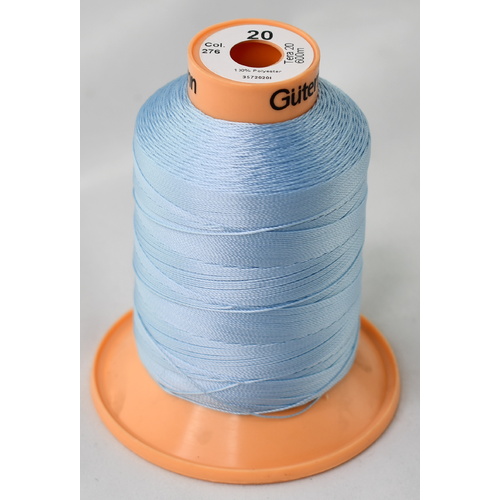 Tera 20 Light Blue Inner Bonded Polyester Sewing Thread x 600mt Colour 276