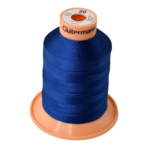 Tera 20 Royal Blue Polyester Sewing Thread x 600mt Colour 312
