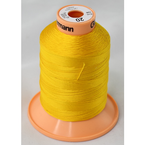 Tera 20 Yellow Inner Bonded Polyester Sewing Thread x 600mt Colour 106