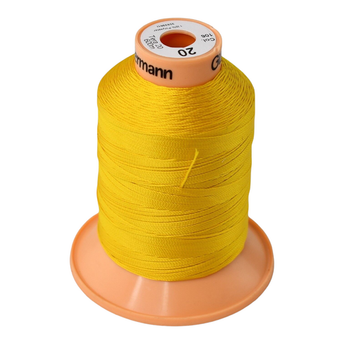 Tera 20 Yellow Polyester Sewing Thread x 600mt Colour 106
