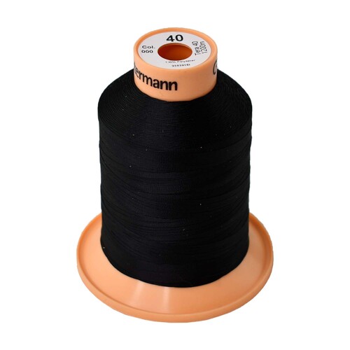 Gutermann Tera 40 Inner Bonded Polyester Sewing Thread x 1200m [Colour: Black]