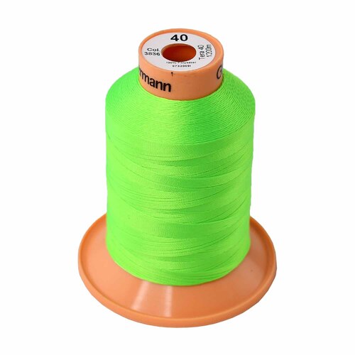 Gutermann Tera 40 Inner Bonded Polyester Sewing Thread x 1200m [colour: Fluro Green]