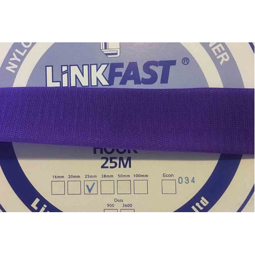 HOOK SIDE PURPLE 25mm x 25mt