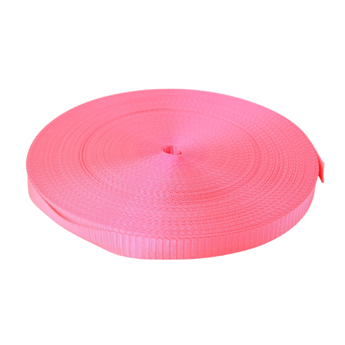 HPW Bike Helmet Webbing HOT PINK 12mm x 10mt
