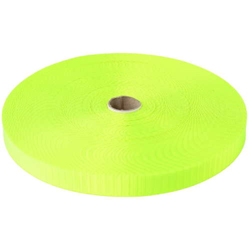 HPW Bike Helmet Webbing FLURO YELLOW 20mm x 10mt