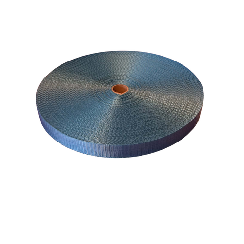 HPW Bike Helmet Webbing AQUA 25mm x 10mt