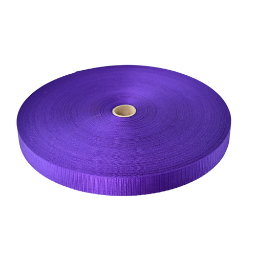 HPW Bike Helmet Webbing PURPLE 25mm x 10mt
