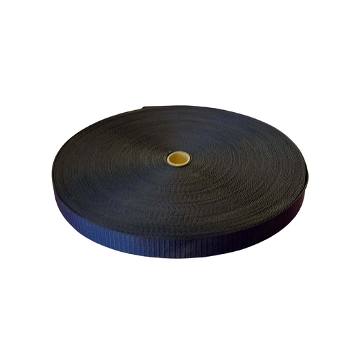 HPW Bike Helmet Webbing NAVY 25mm x 50mt