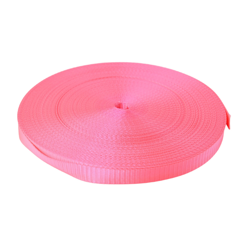 HPW Bike Helmet Webbing PINK 25mm x 50mt