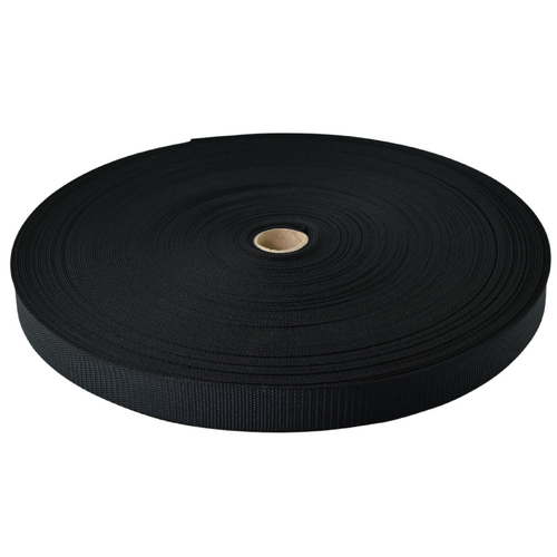 Mil Type 1 Webbing 25mm x 50m [colour: Black]