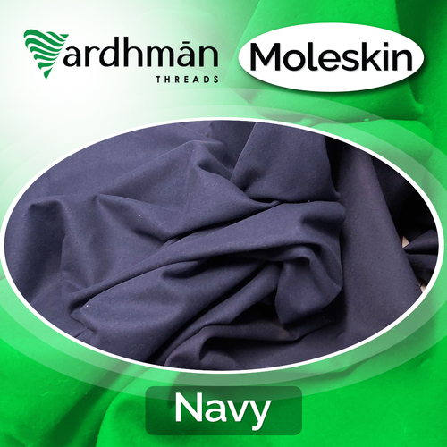 Moleskin Fabric Navy Roll 30mts 150cm 385gsm Australian Made