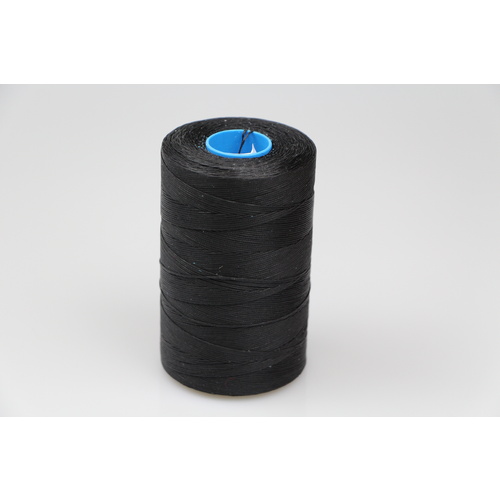 MOX waxed polyester sewing thread Black .6mm 1000m