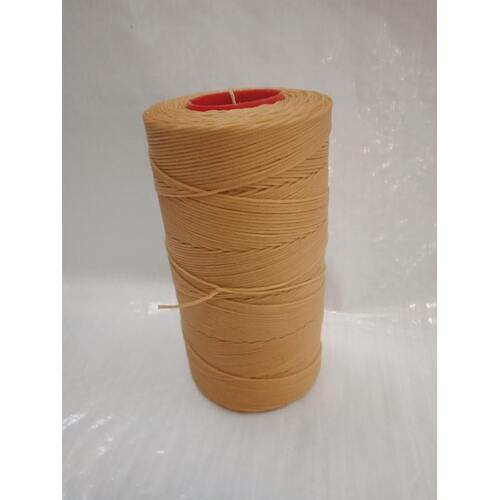 MOX waxed polyester sewing thread Mustard .8mm 400m spool