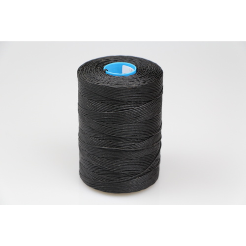 MOX waxed polyester sewing thread Black 1.2mm 400m spool 