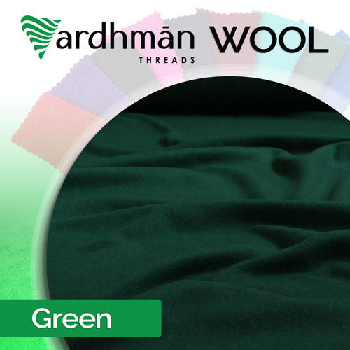 GREEN Wool 210cm by 1 x metre