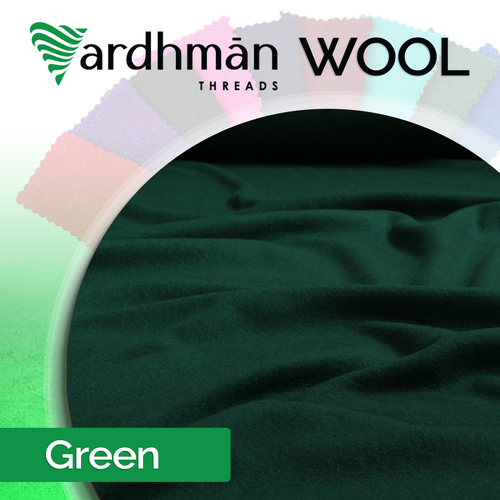 GREEN Wool 210cm by 20 x metres