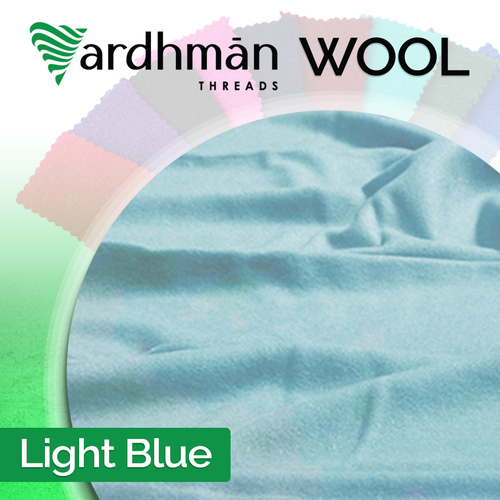 LIGHT BLUE Wool 210cm by 1 x metre