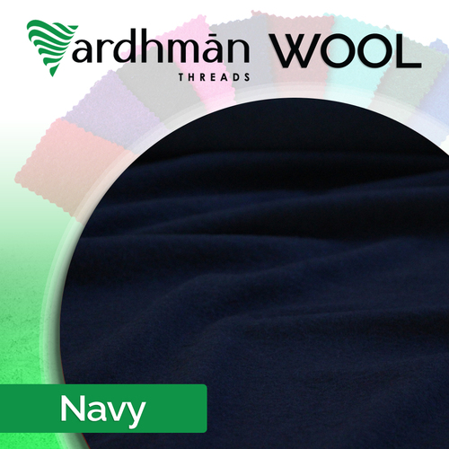 NAVY Wool 210cm 1 mt cut