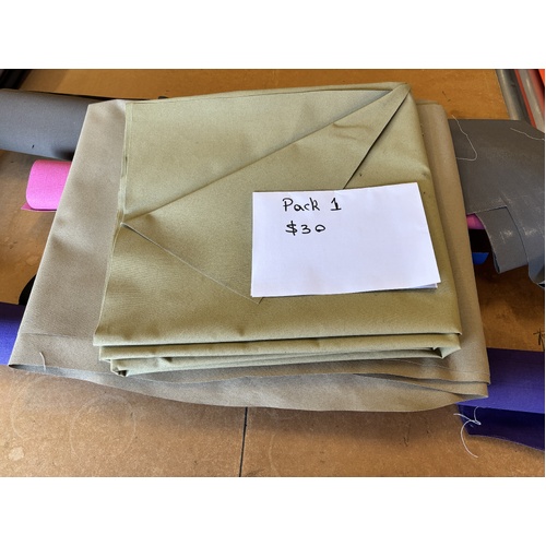 Fabric Pack - One - Various Canvas fabrics