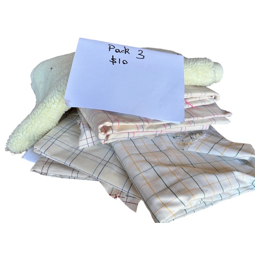 Fabric Pack - Three - Various ripstop and sherpa fabrics