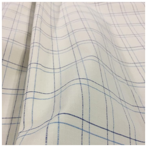 Poly Cotton 35/65 Tearlock 205cm light blue/navy