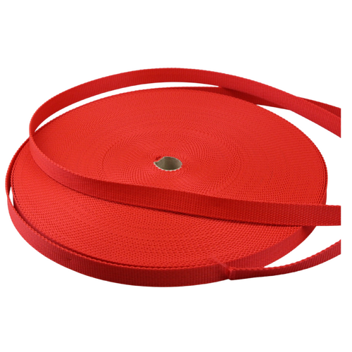 Polypropylene Webbing RED 20mm x 10mt
