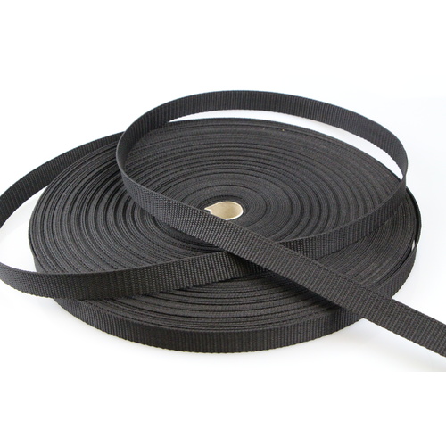 Polypropylene Webbing BLACK 20mm x 50mt