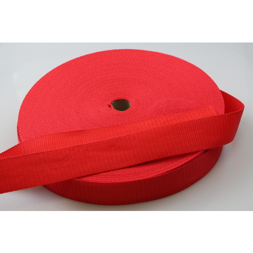 Polypropylene Webbing RED 38mm x 10mt