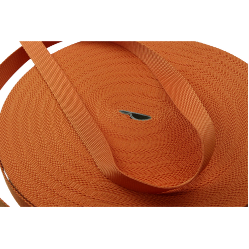 Polypropylene Webbing ORANGE 25mm x 10mt
