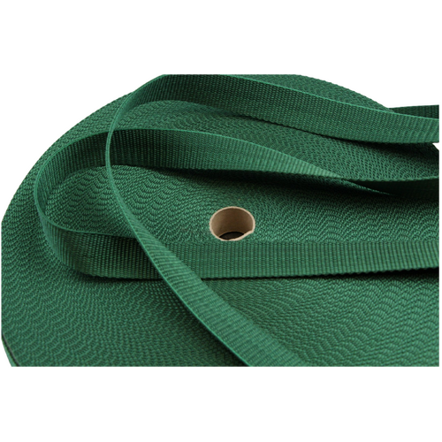 Polypropylene Webbing BOTTLE GREEN 25mm x 50mt