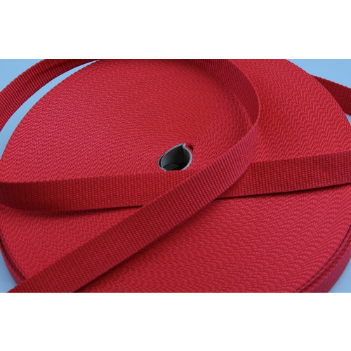 Polypropylene Webbing RED 25mm x 50mt