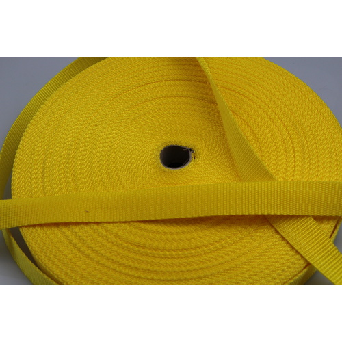 Polypropylene Webbing YELLOW 25mm x 50mt