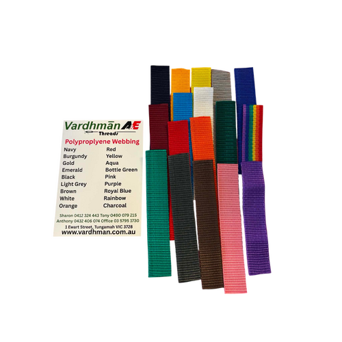 Polypropylene Webbing Colour Swatch