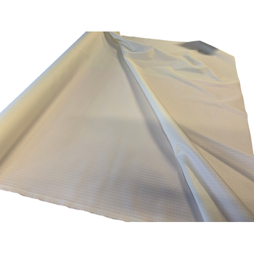 Polyester Ripstop Fabric PU Coated 600D Canvas White 0.5mt cut length