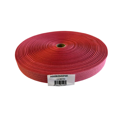Polyester Binding Tape DUSTY PINK 25mm x 100mt