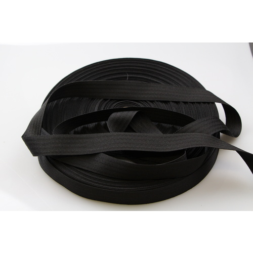 Polyester binding tape BLACK 25mm x 100mt