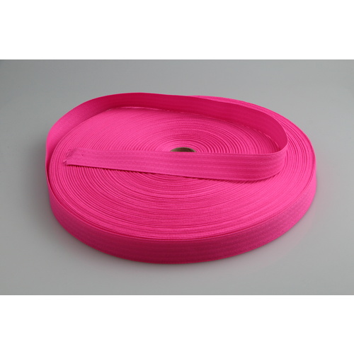 Polyester binding tape FLURO PINK 25mm x 100mt